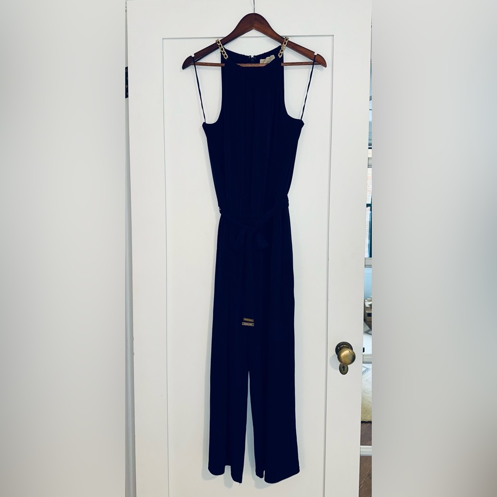 Michael Michael Kors Navy Blue Jumpsuit Size Large